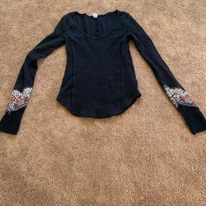Free people long sleeve thermal top